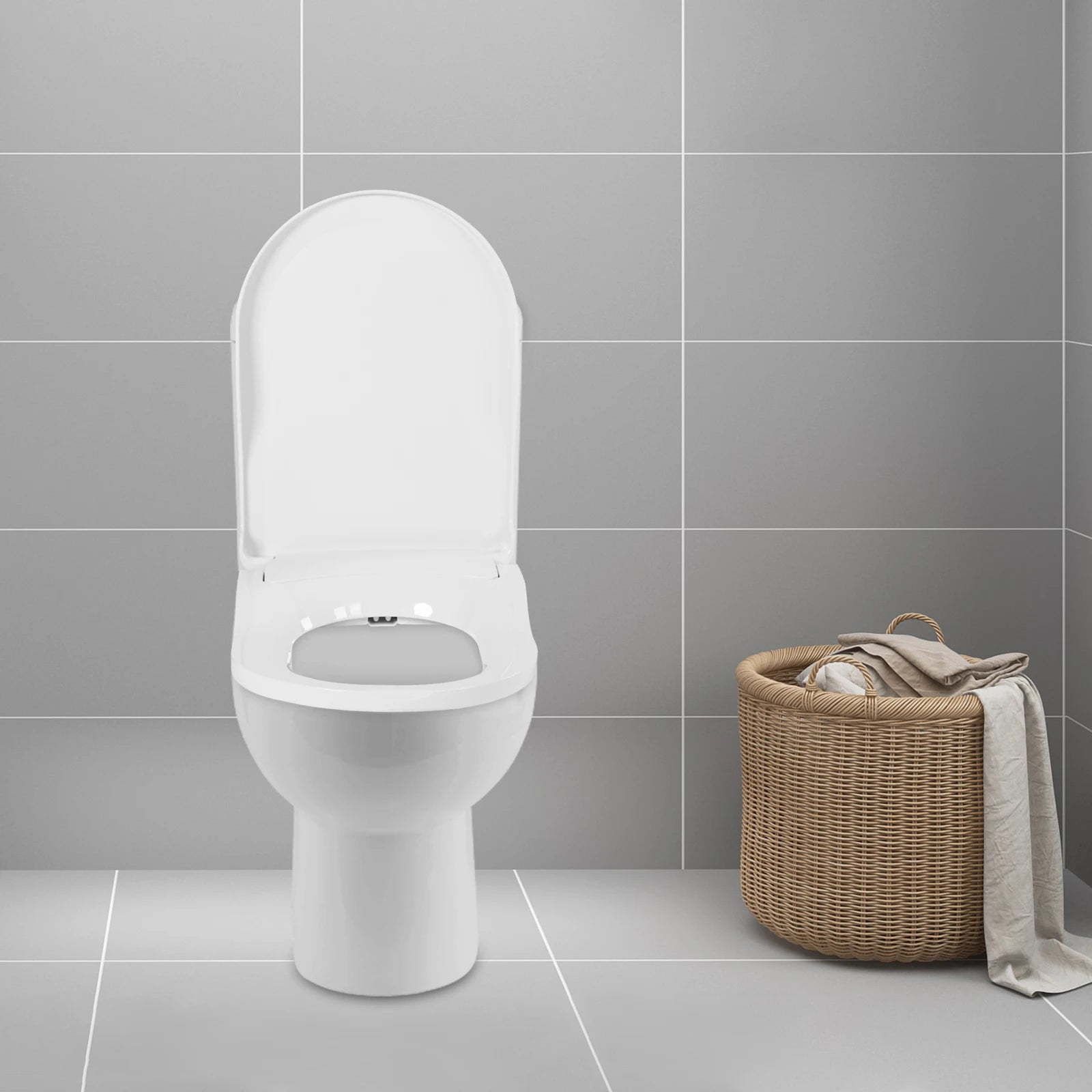 Non-Electric Bidet Toilet Seat White Dual Nozzle System - Bidet with Easy Installation Fits Elongated Toilets - Daisan Mart