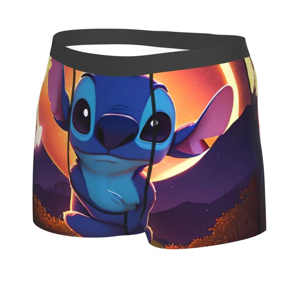 Quần Sịp Nam Lilo Stitch Thoải Mái Phong Cách Anime