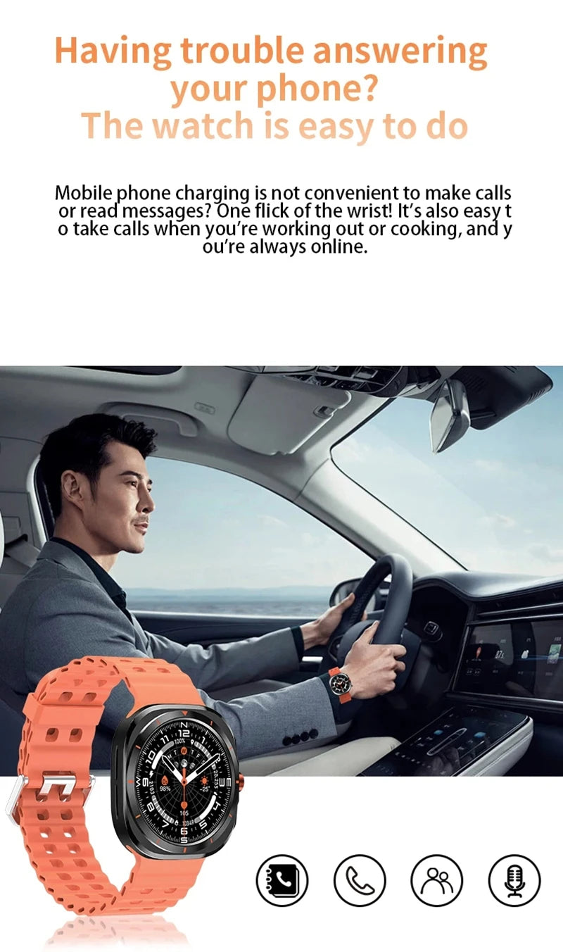 GT7 Ultra Smart Watch AMOLED HD Screen 2025