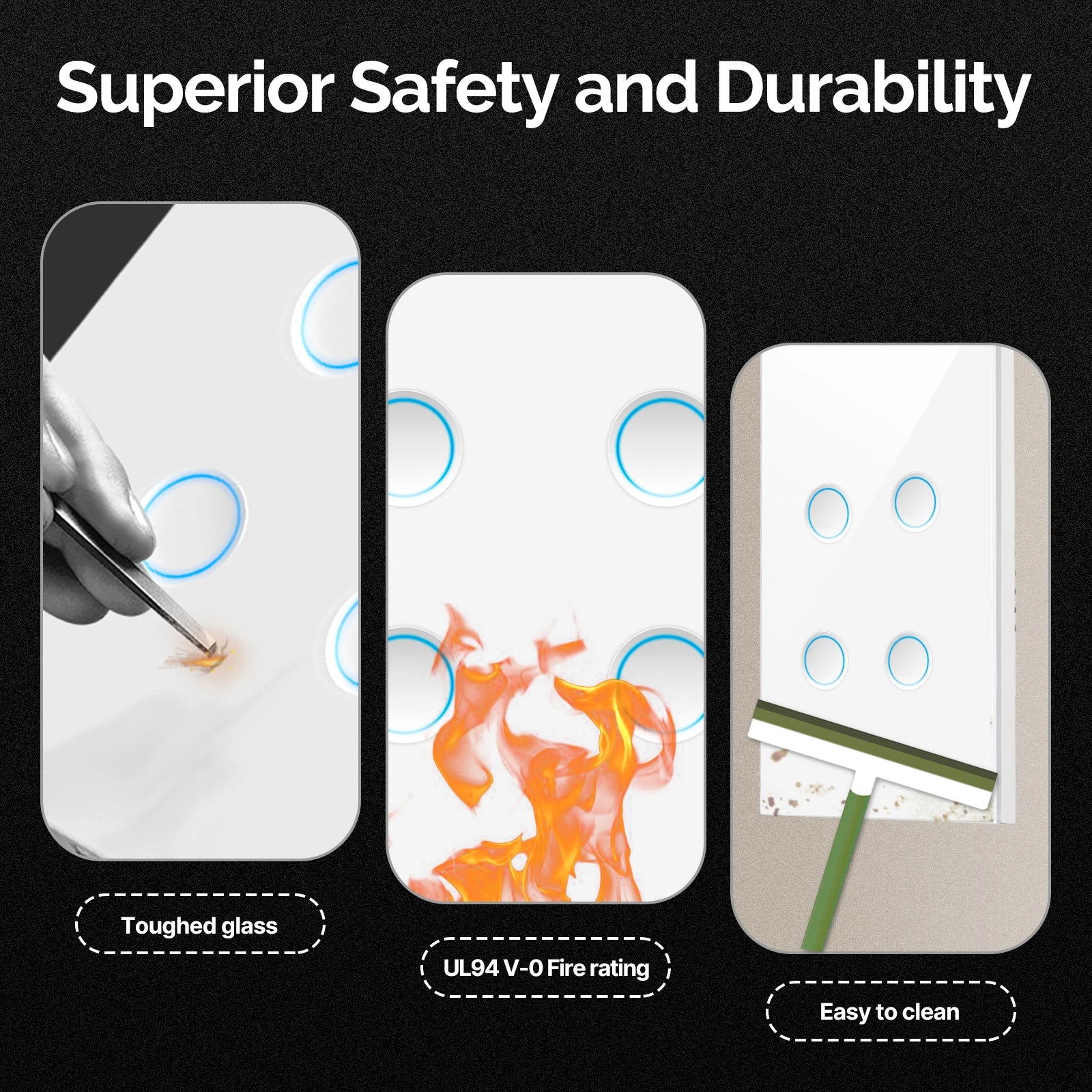 MOES Tuya Smart Switch Voice Control Mirror 