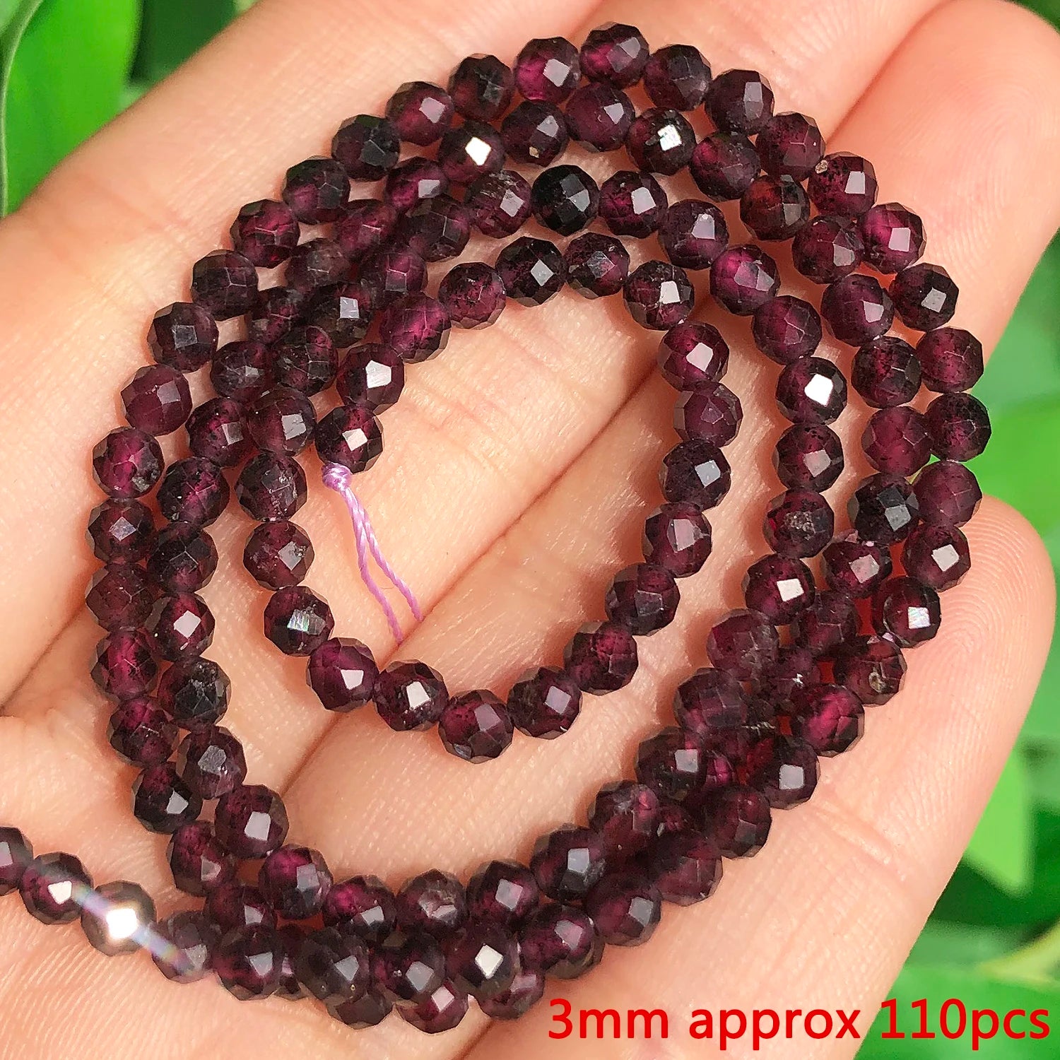 Faceted Natural Garnet Beads For DIY Jewelry