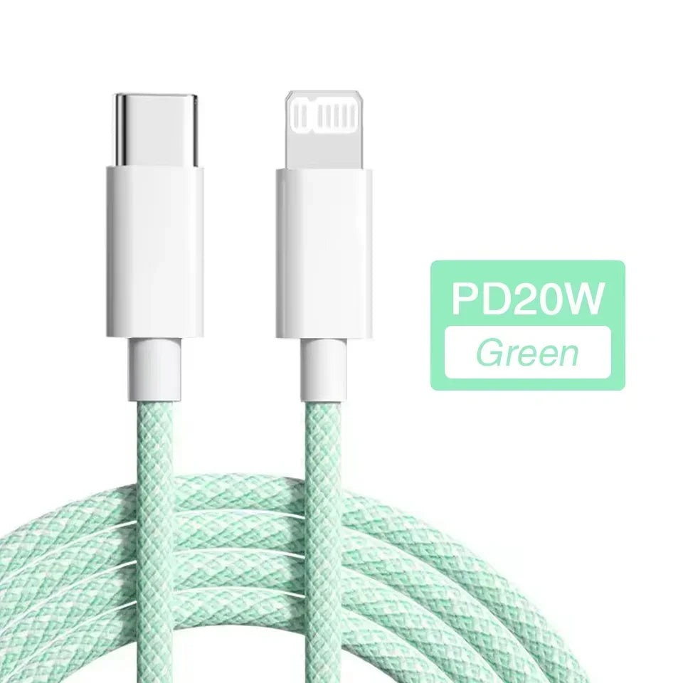 PD 20W USB-C to Lightning Fast Charging Cable For iPhone