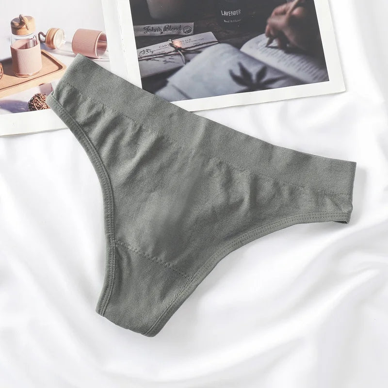 Seamless Thongs Women High Waist Sports Panties Sexy Underwear Ladies Fitness Lingere Pantys Comfortable Women G-string