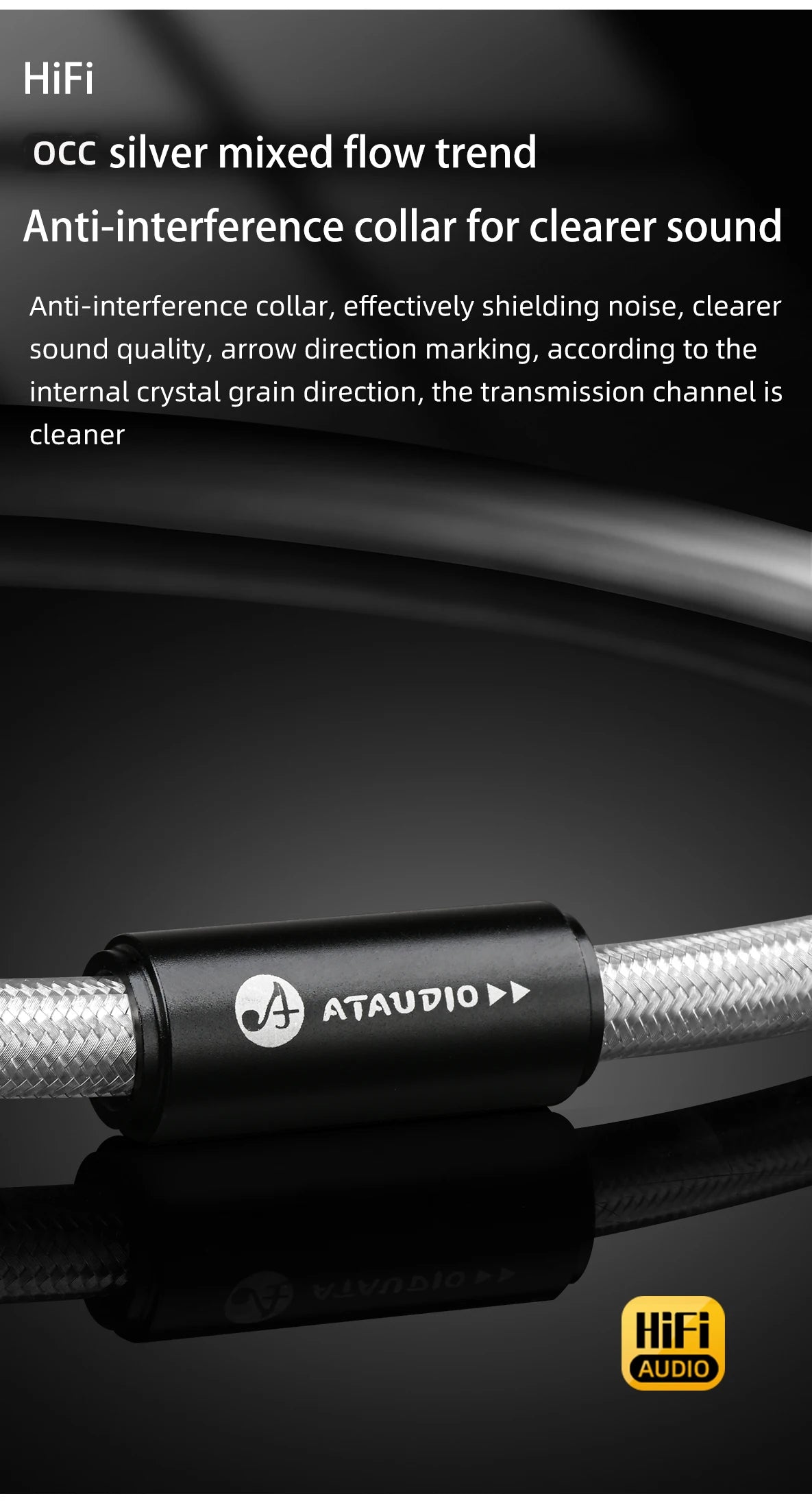 Hifi Upgrade USB Audio Cable Type A to Type B, A-C,C-B, C-C USB Cable OCC Shielded Audio Cable for DAC