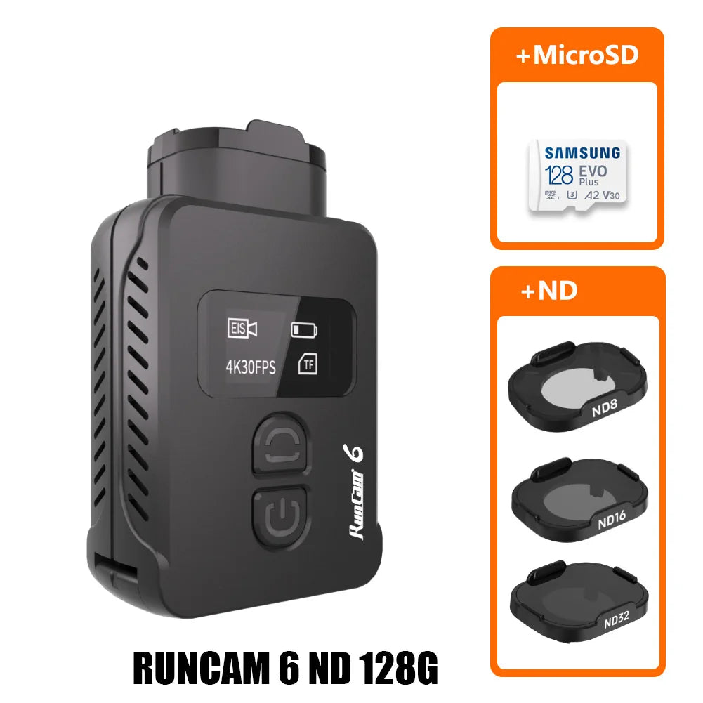 RunCam 6 4K FPV WiFi Camera, 12MP Sharp Recording