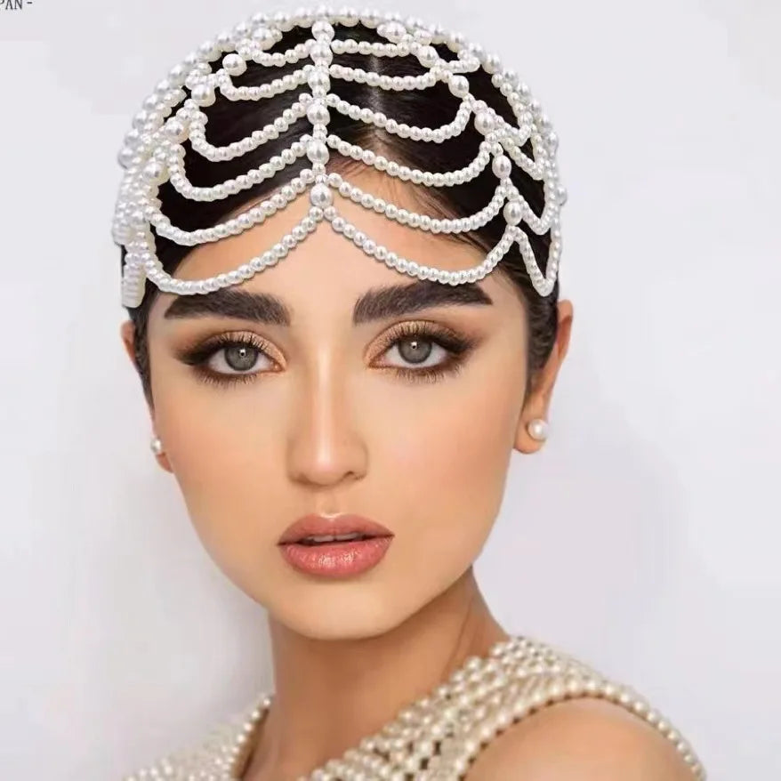 Elegant Pearl Crown - Women's Hair Accessories