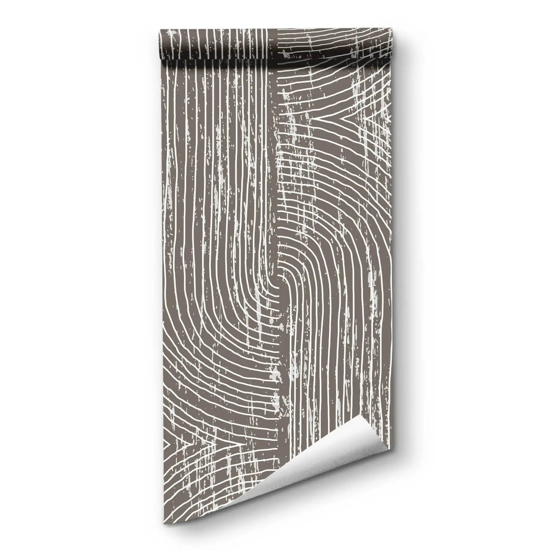 Boho Dark Grey Peel and Stick Wallpaper Geometric Arches Contact Paper Removable Wall Paper for Kitchen Walls Cabinet Drawer