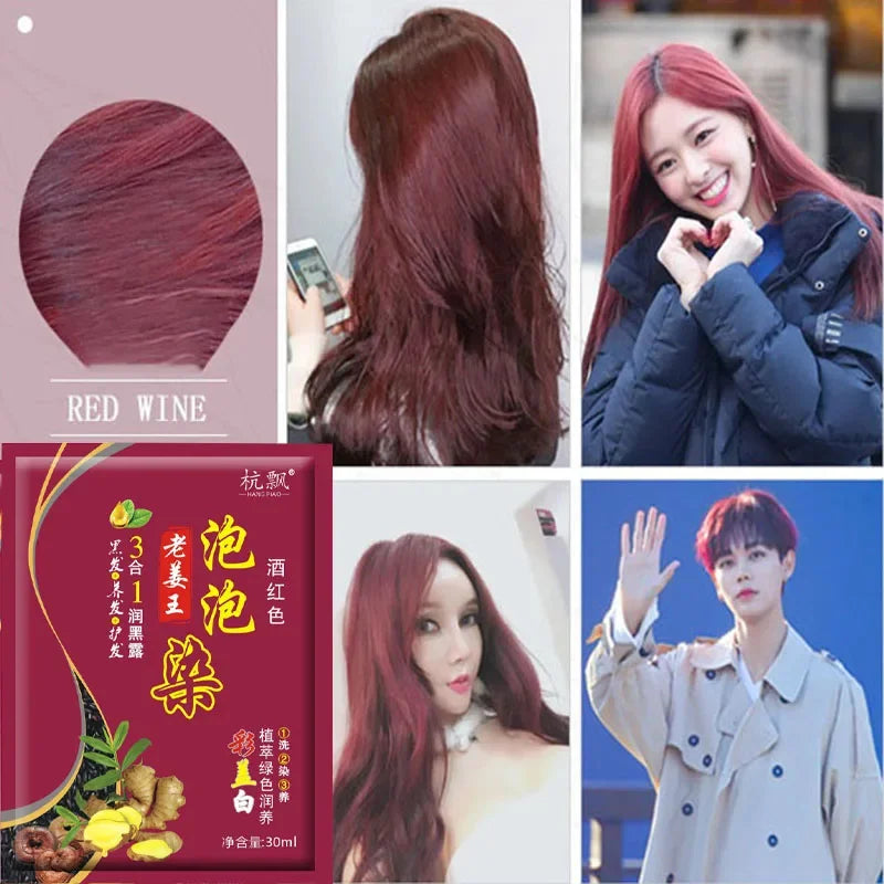 Dầu Gội Nhuộm Tóc Thảo Dược 5 Phút Không Kích Ứng