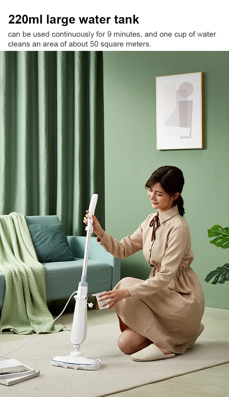 Negative ion antibacterial deodorizing steam mop