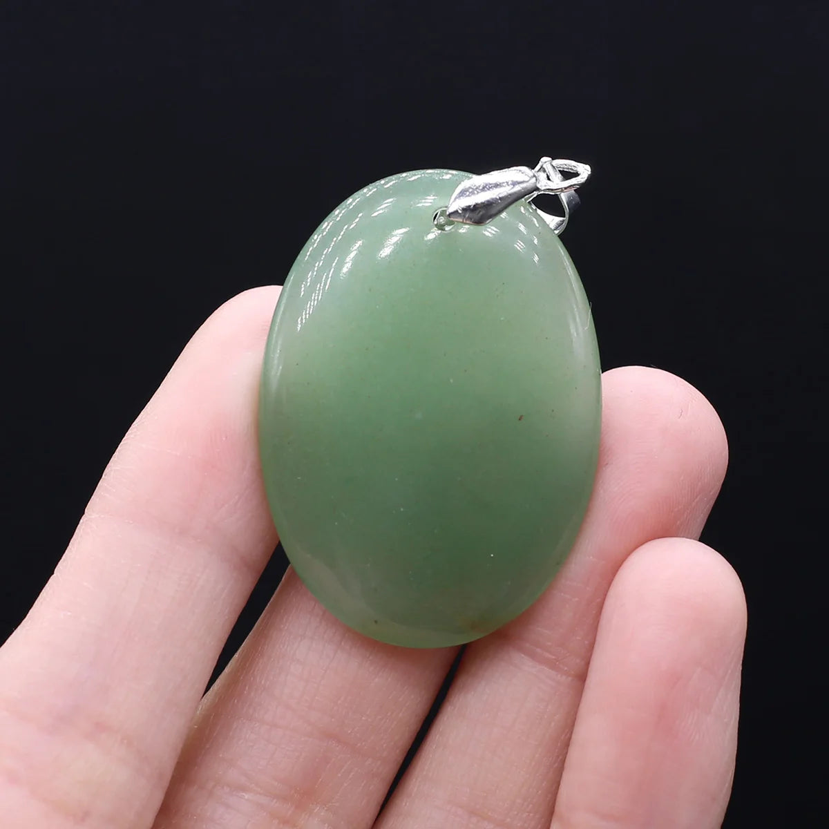 Unique Oval Natural Agate Pendant
