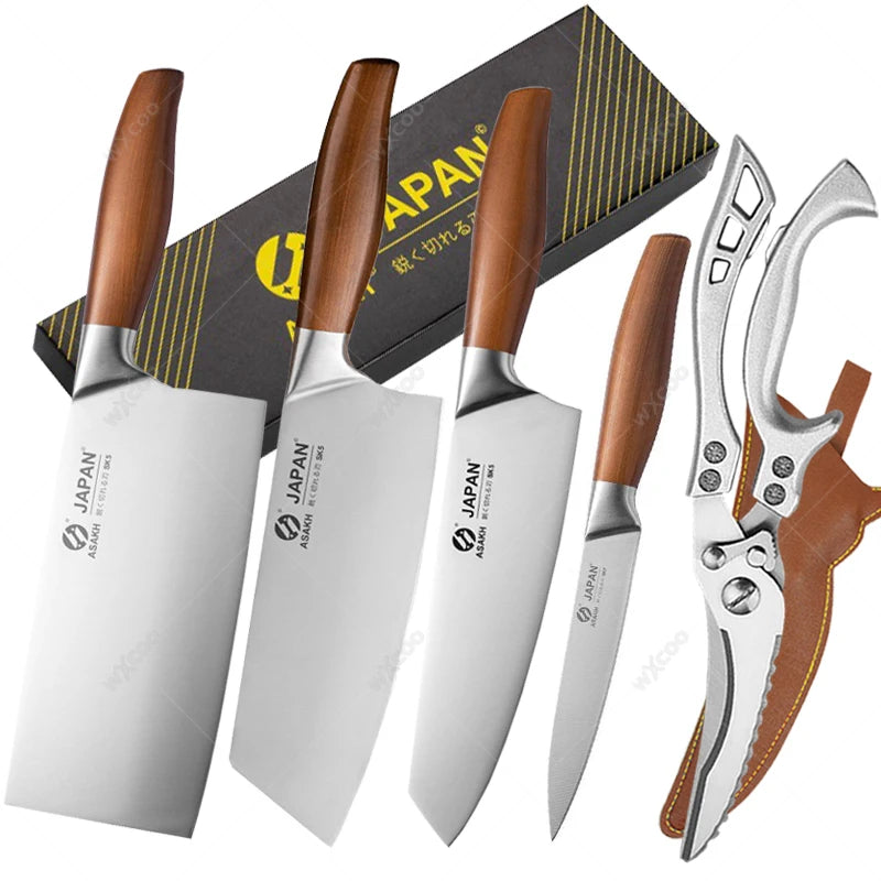 ###WXCOO Japanese Knife - Multi-Purpose Stainless Steel Blade