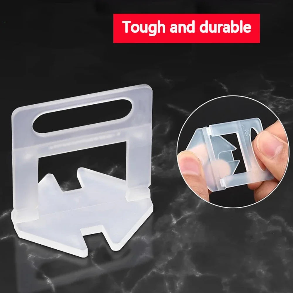 100-1000pcs Ceramic Tile Leveling System Clips Spacers Straps Set Kit For Tile Laying Floor Wall Building Construction Tools