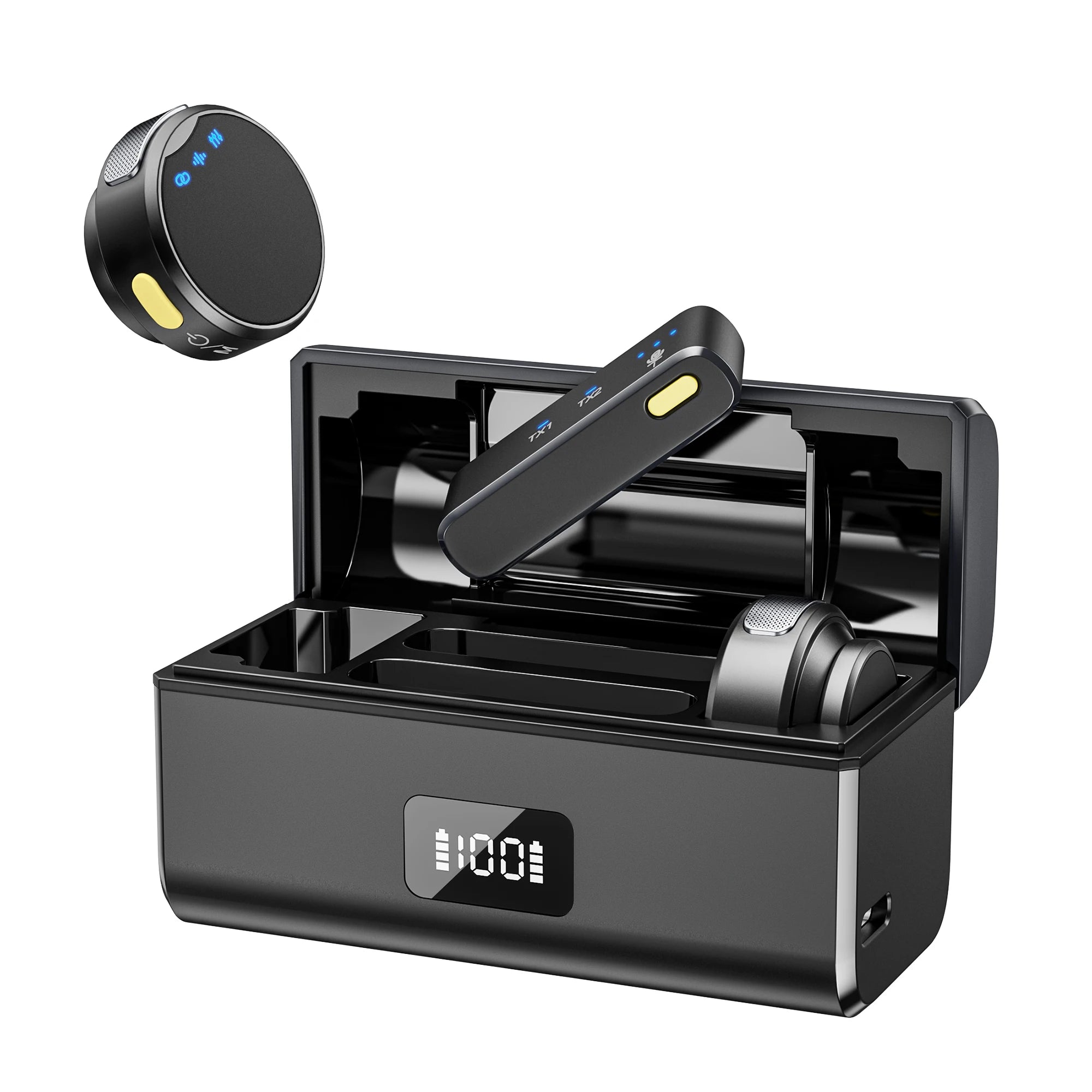 Professional Noise-Canceling Wireless Microphone for Recording &amp; Interviews