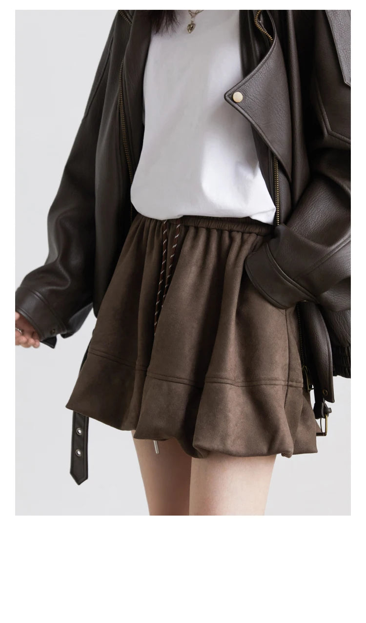 Chân Váy Nữ CHIC VEN Dáng Chữ A Hoa Retro Xuân Thu