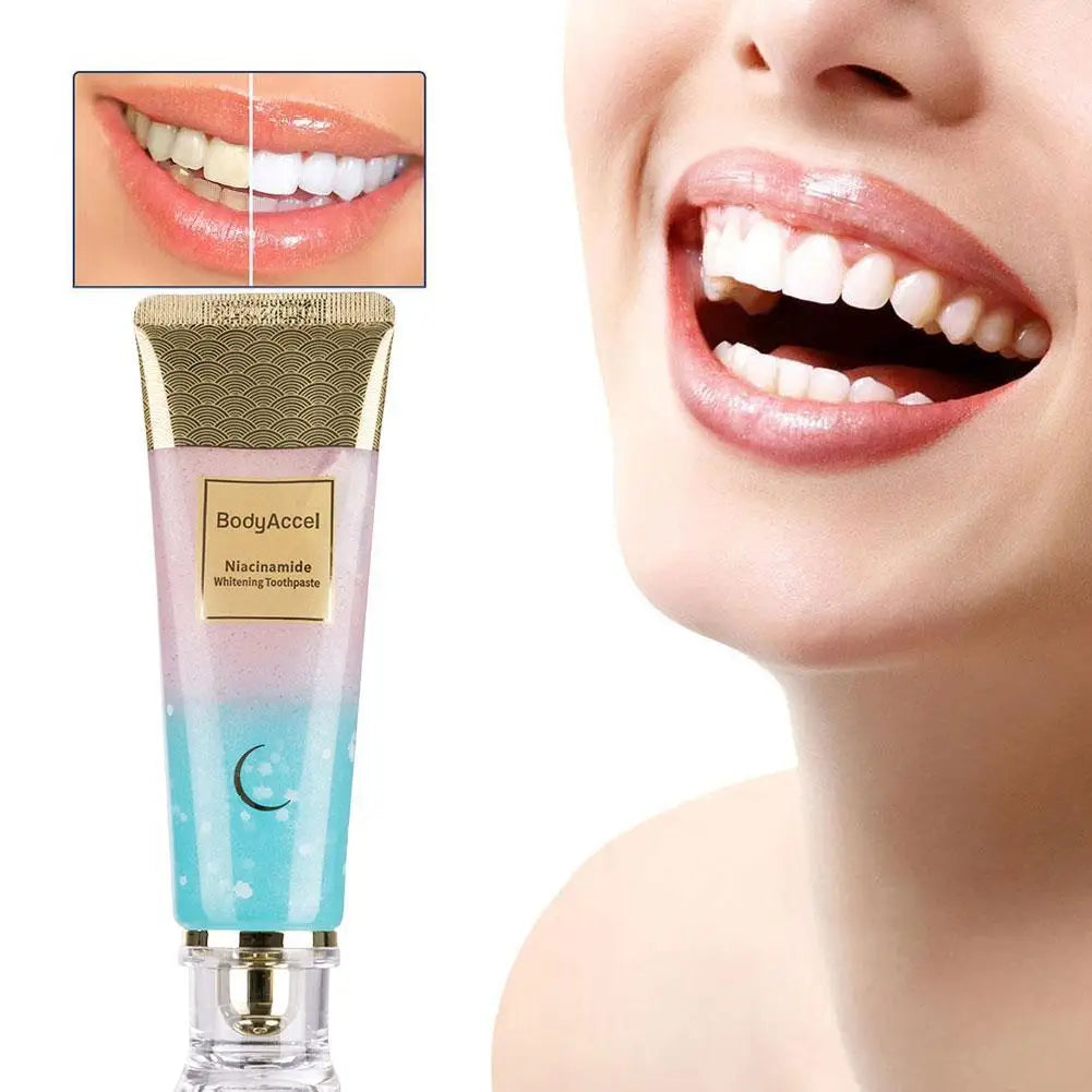 Niacinamide Whitening Toothpaste Fresh Breath Intensive Toothpaste Protect Enamel Periodontitis Stain Removal Tooth Prevent - Daisan Mart