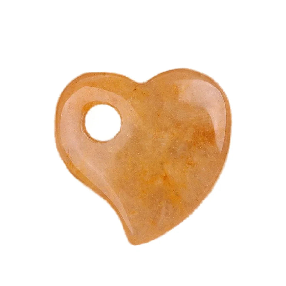 30MM Heart Shaped Quartz Healing Pendant