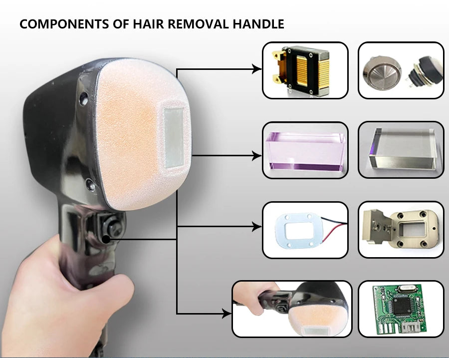 808nm 755nm 1064nmProfessional Portable 4000w Soprano Titanium Diode Laser Hair Removal Machine High Power Alexandrite Laser - Daisan Mart