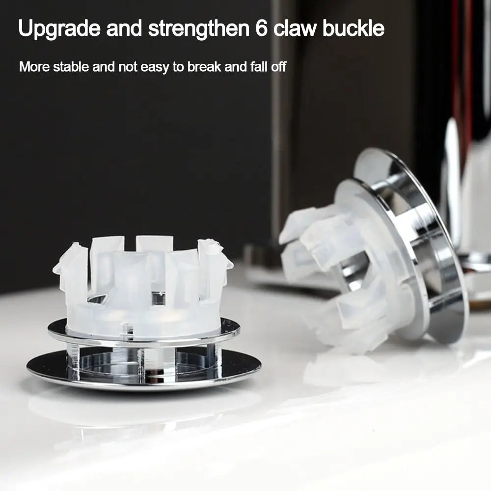 Wash Basin Round double layer Overflow Ring Plug Copper Sink Overflow Cover Trim Ring Hole Cap