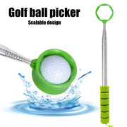 2-sided stainless steel golf ball picker, durable, compact