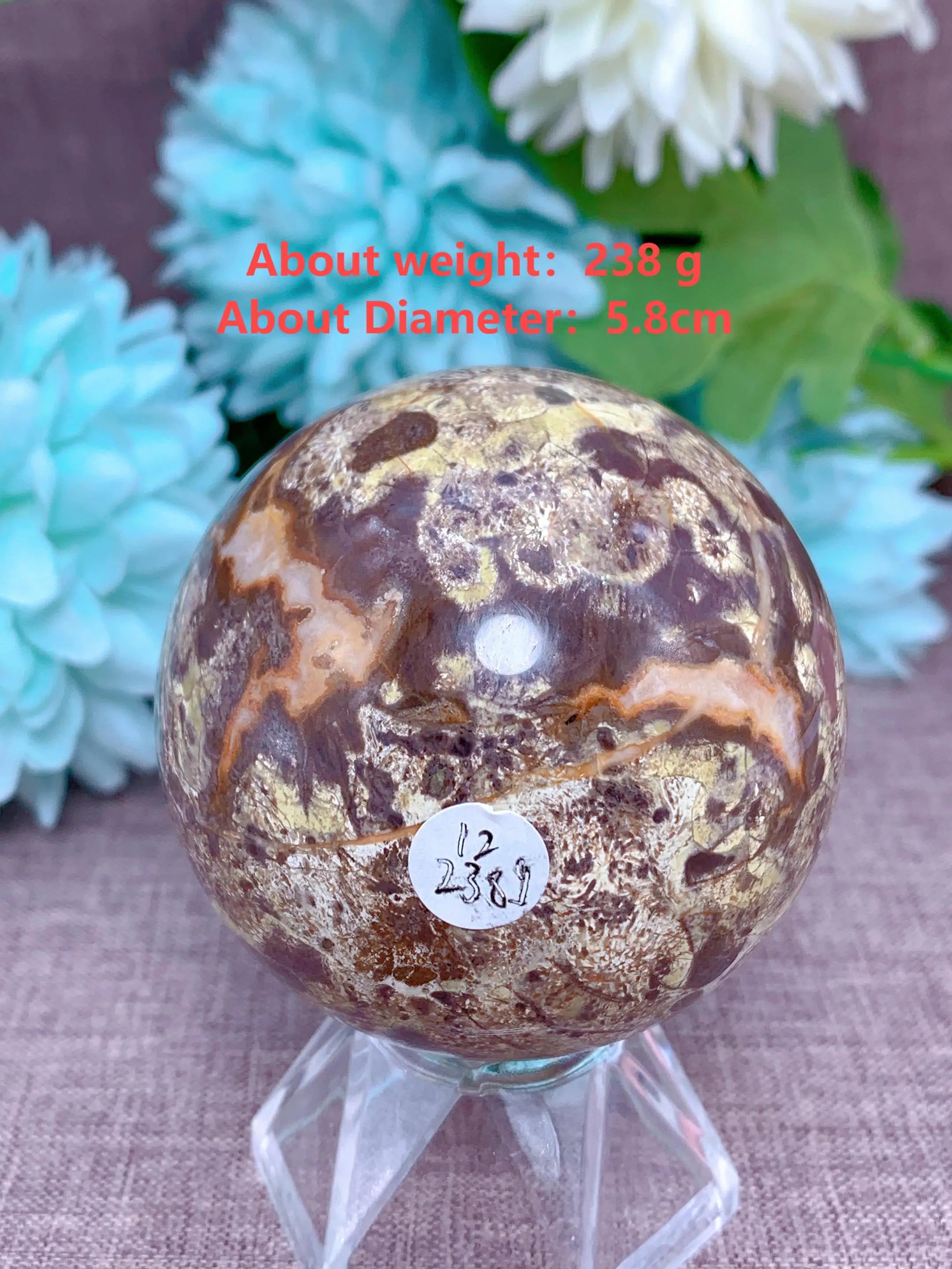 ###Orange Quartz Ball - Decoration &amp; Healing Meditation