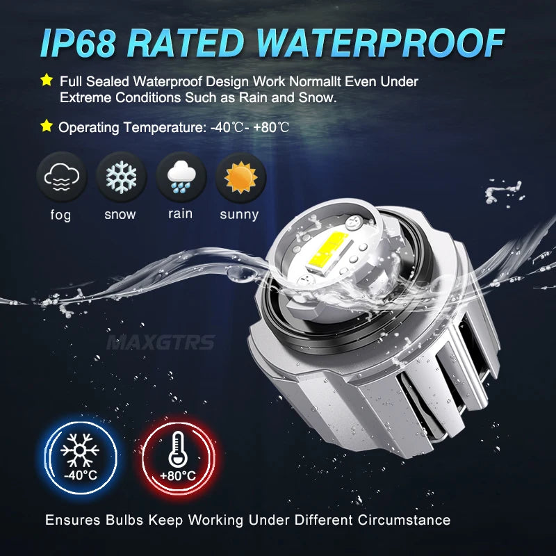 Replacement LED Fog Lights For Toyota &amp; Honda 3000K/6000K