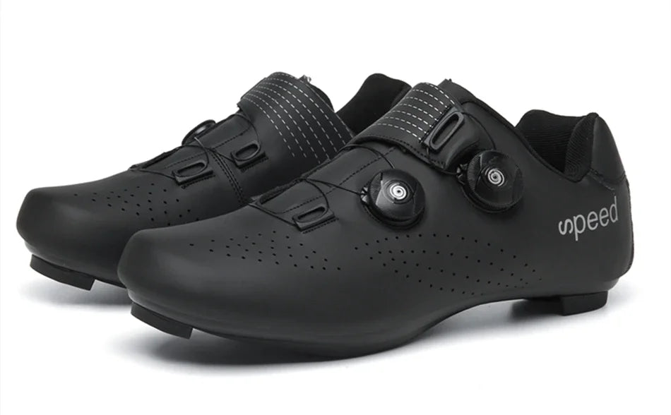 Giày Đạp Xe Nam Siêu Nhẹ Khóa Đôi Phát Sáng MTB