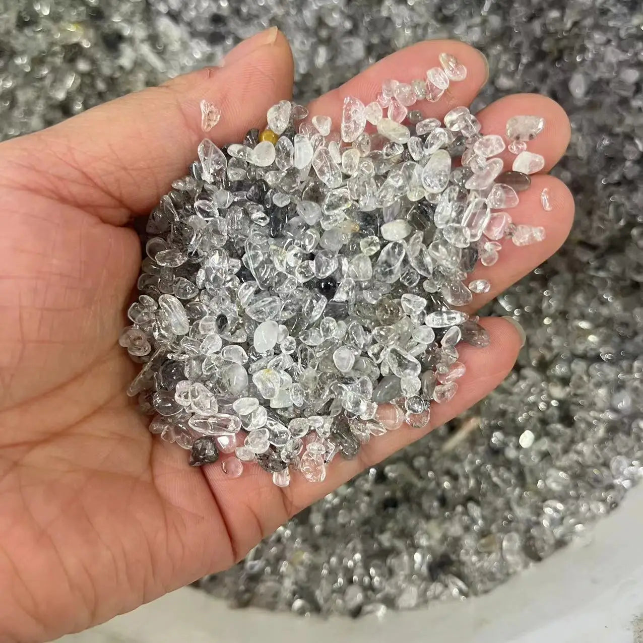 Natural Rose Quartz Stone - Decoration &amp; Healing