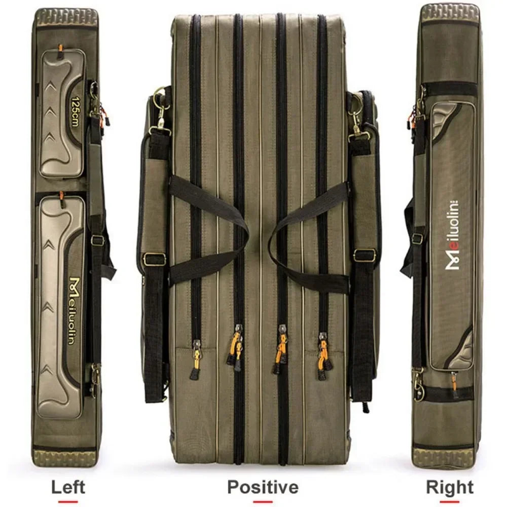 Oxford Multi-Function Fishing Rod Bag with 3 Compartments