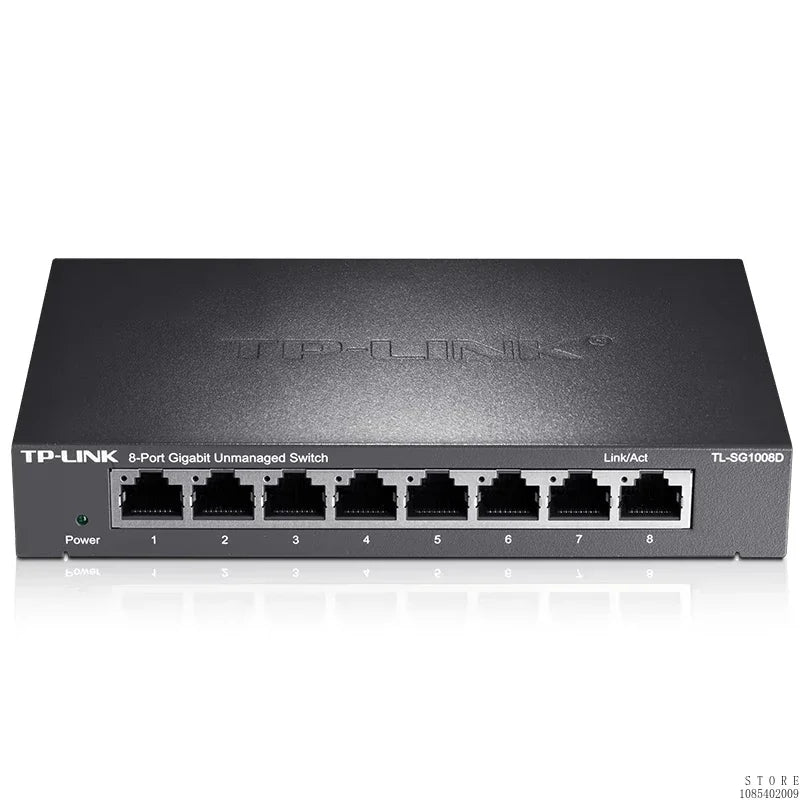 TP-LINK 1000 Mbps 8 Port Gigabit Switch 8 Ports 1000Mbps, Unmanaged Plug and Play TL-SG1008D
