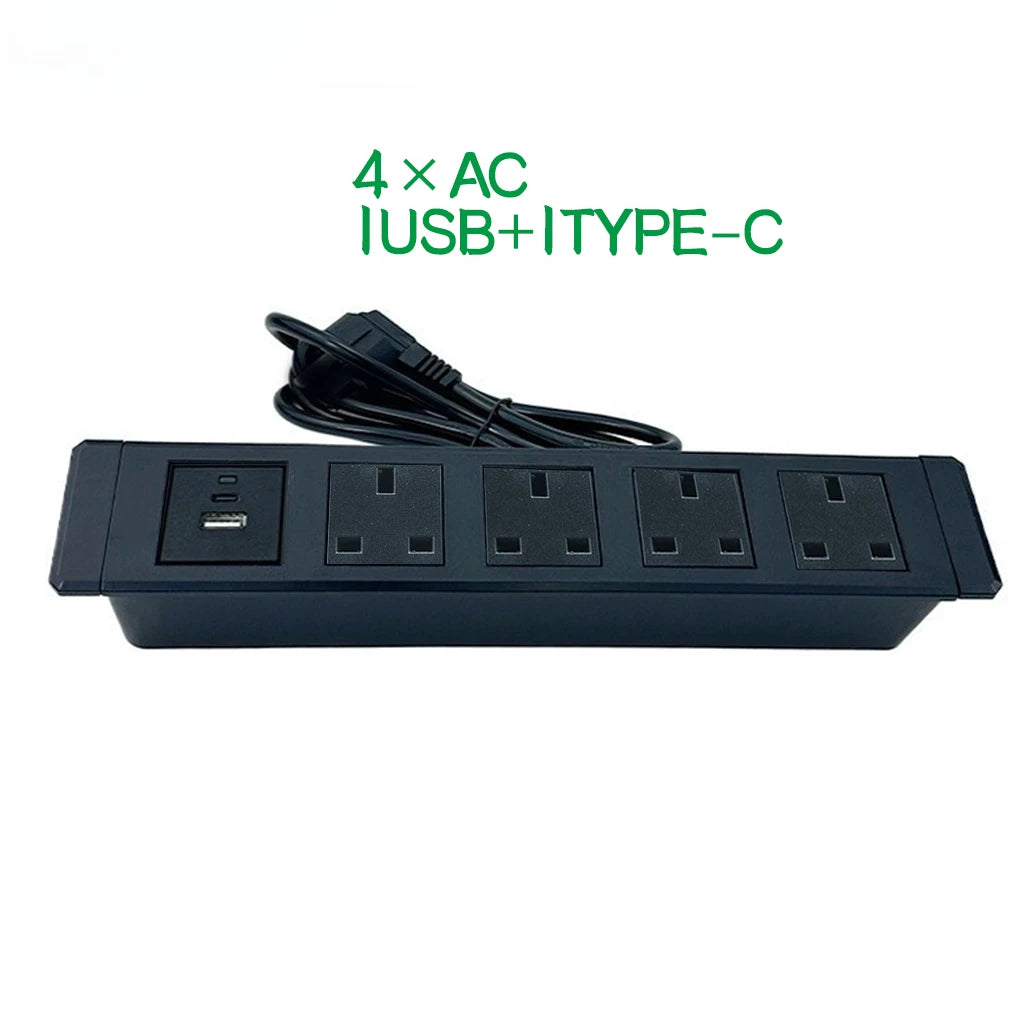 Ổ Cắm Âm Bàn Đa Năng USB-C Cho Nội Thất Thông Minh