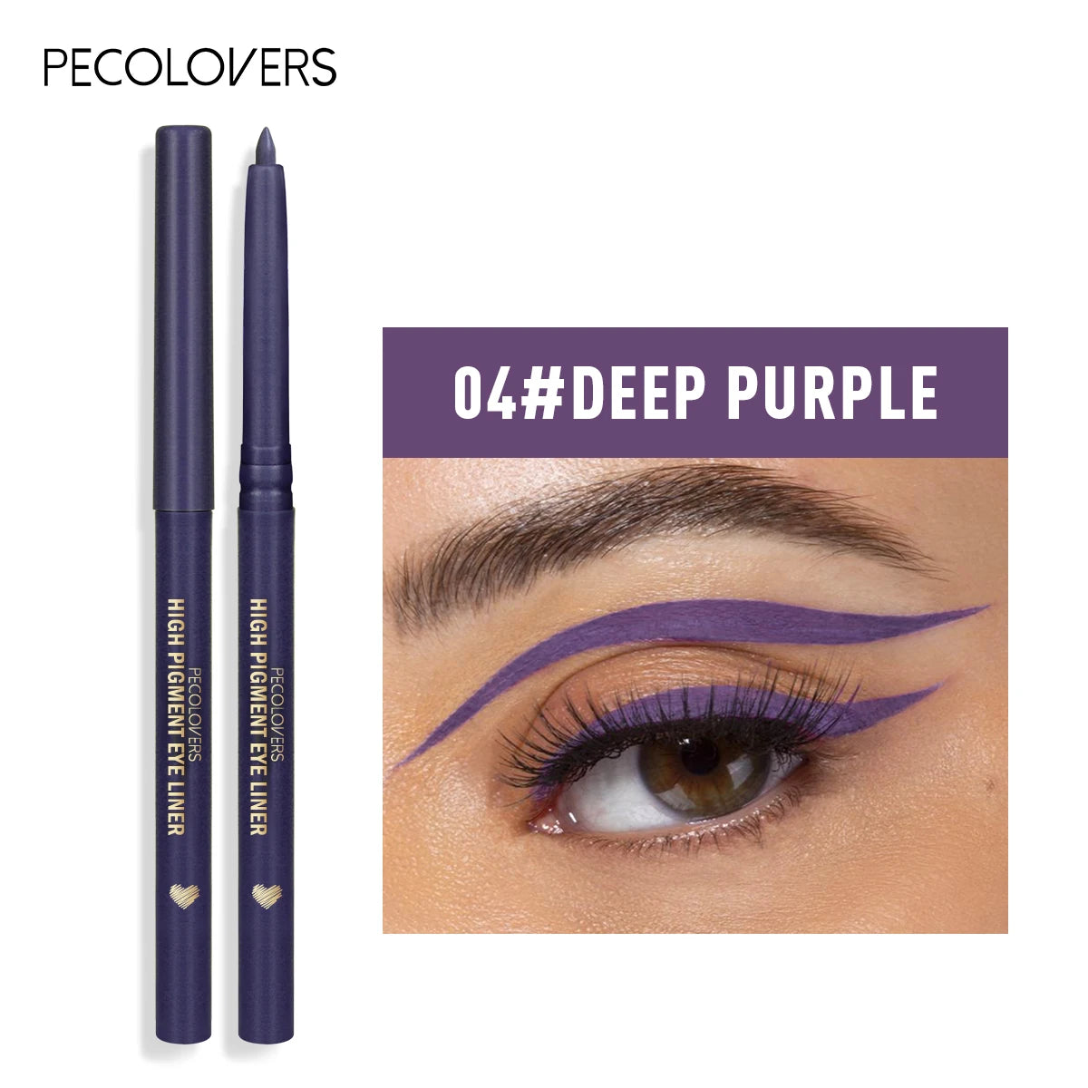 Long Lasting Waterproof Eyeliner White Brown Blue Glossy