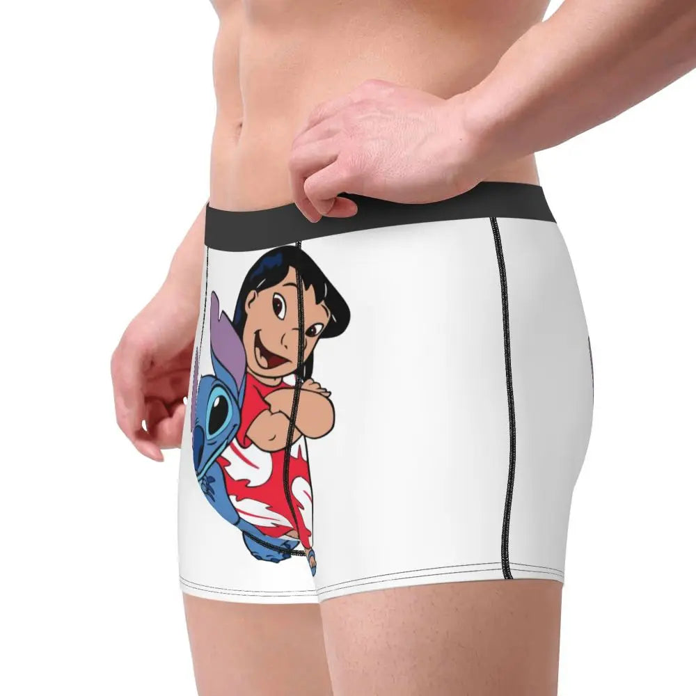 Quần Sịp Nam Lilo Stitch Thoải Mái Phong Cách Anime