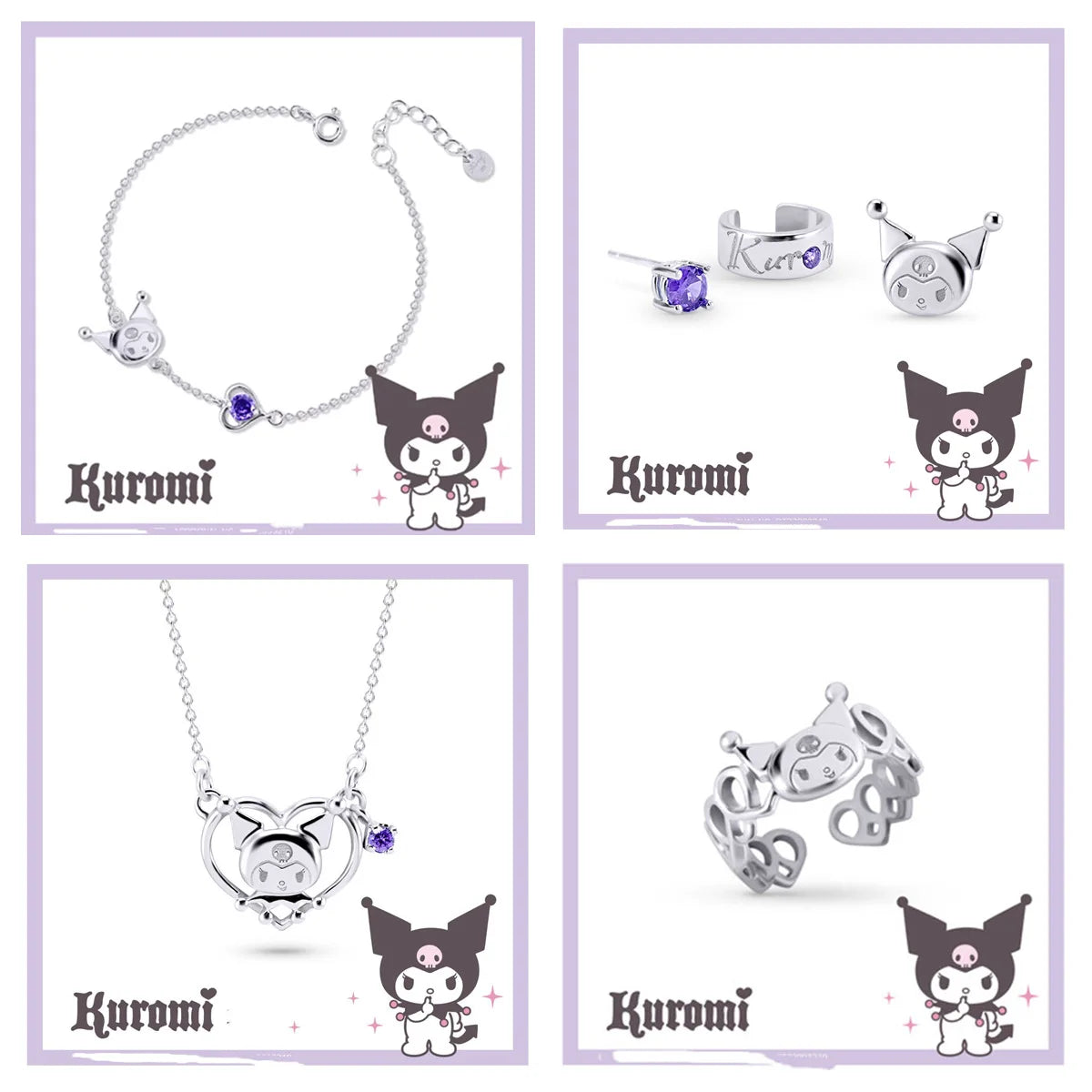 Cute Cartoon Jewelry Set - Gift for Girls