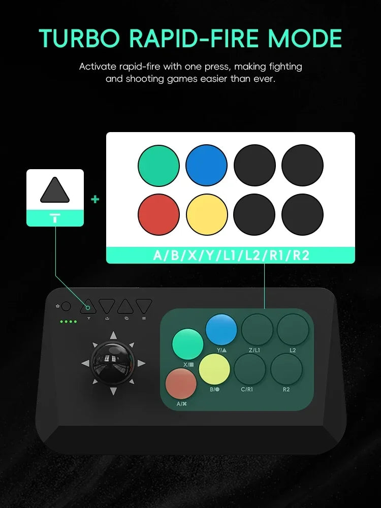 Tay Cầm Arcade Không Dây DATA FROG Y3A Max Đa Nền Tảng - Daisan Mart