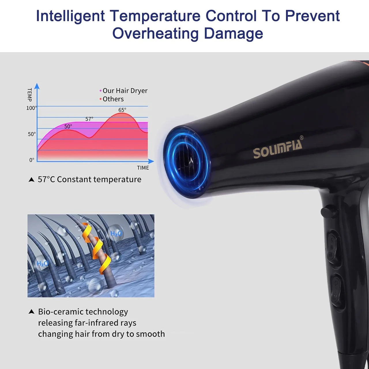 Professional 6 Level Industrial Hair Dryer