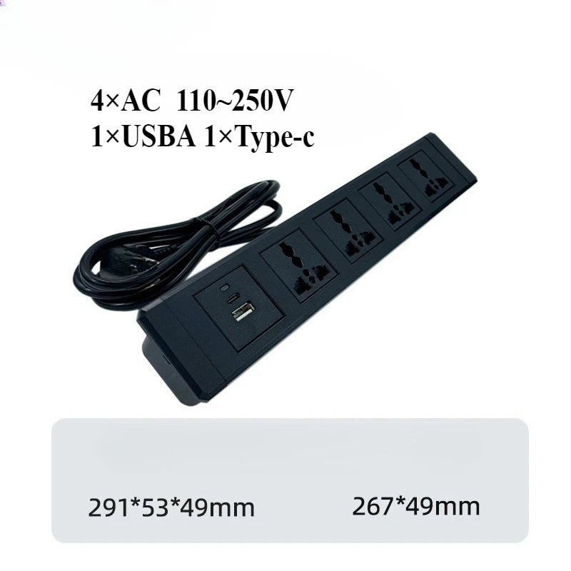 Ổ Cắm Âm Bàn Đa Năng USB-C Cho Nội Thất Thông Minh