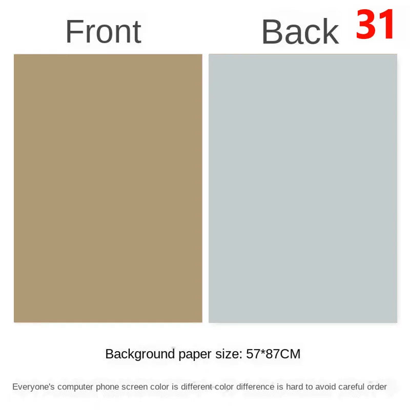 Photography Backdrops Wallpaper 57*87cm 2sides Solid Color Photo Background Props for Photo Studio Newborn Product Photographic - Daisan Mart