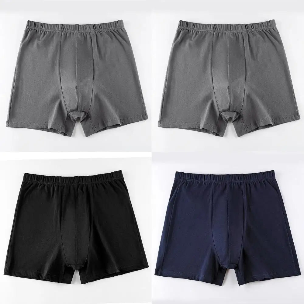 Men's breathable cotton underwear large size 4 pieces