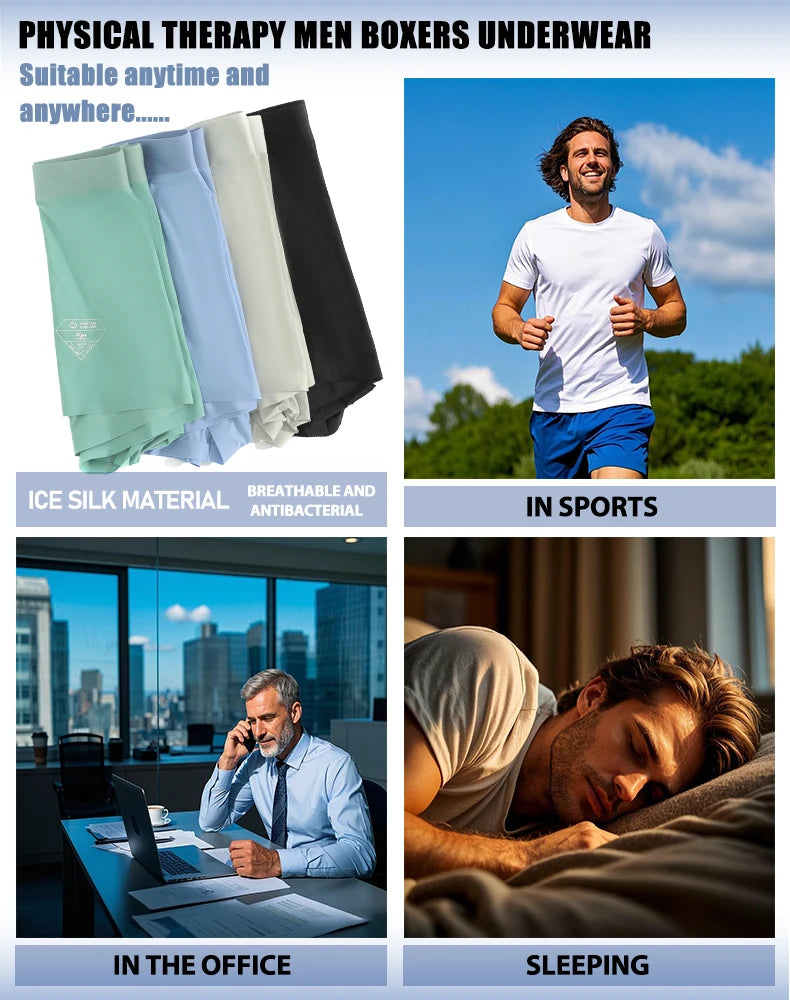 Quần Lót Nam Lụa Lạnh Thoáng Mát Dịu Da Nhạy Cảm