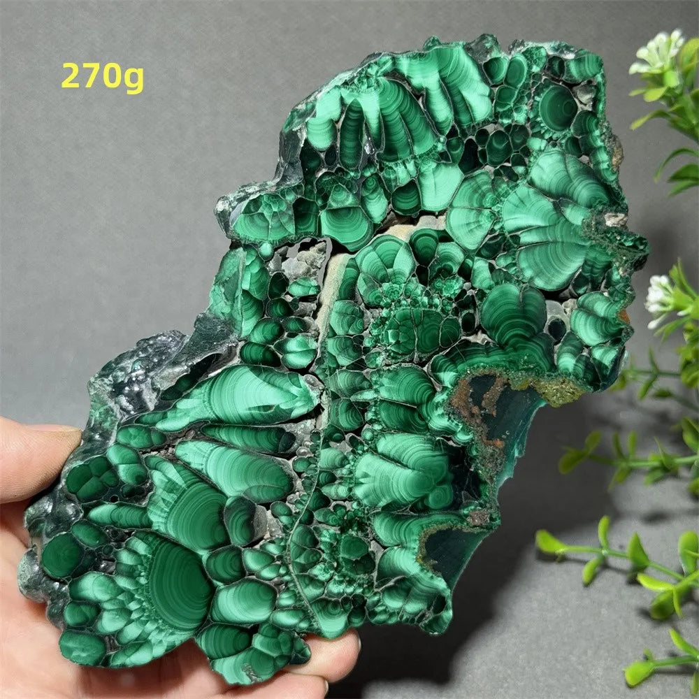 Thiên Nhiên Đá Malachite Sống Thiền Trang Trí 50cm - Daisan Mart