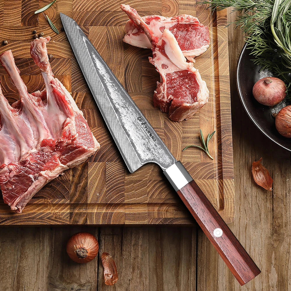 Honesuki Damascus Knife - The Essence of Japanese Kitchen