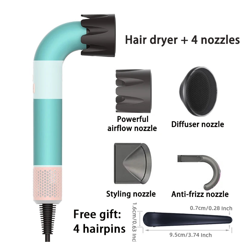 Máy Sấy Tóc 1400W Nhẹ Êm Kèm Nhiều Đầu Phun