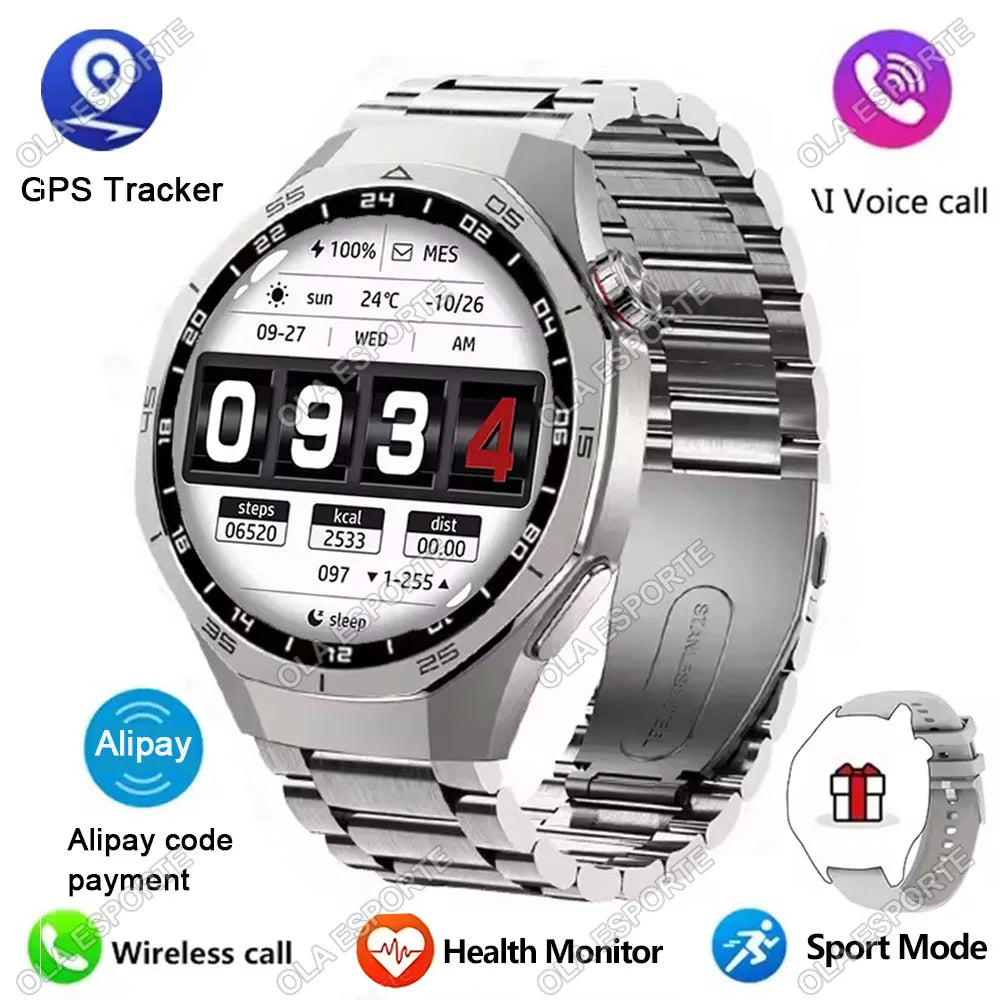 Đồng Hồ Thông Minh 2025 Nam Watch Pro AMOLED GPS NFC
