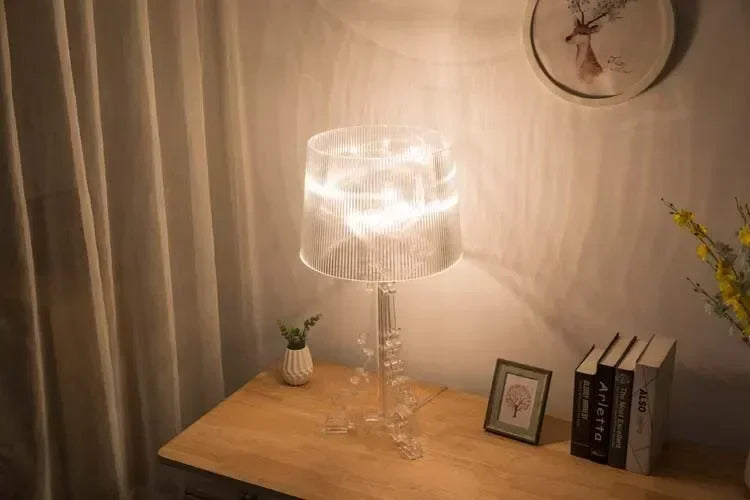 Bóng Đèn Bàn Baroque Trong Suốt - Sáng Tạo Hiện Đại