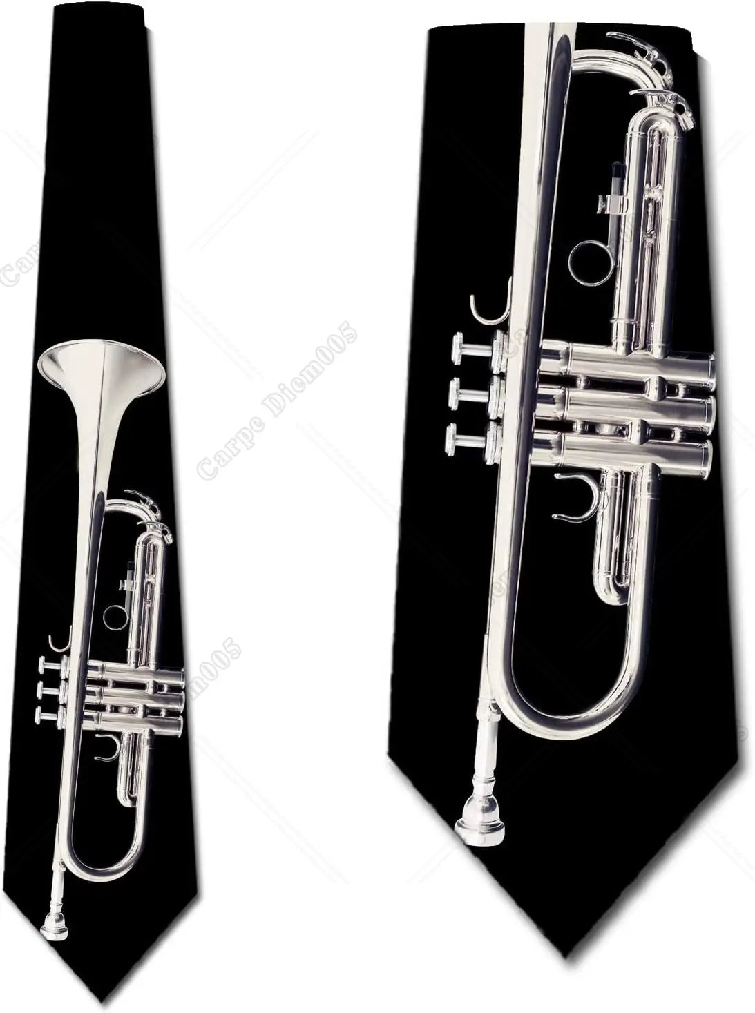 Jazz Tie - Bold Musical Instrument Pattern