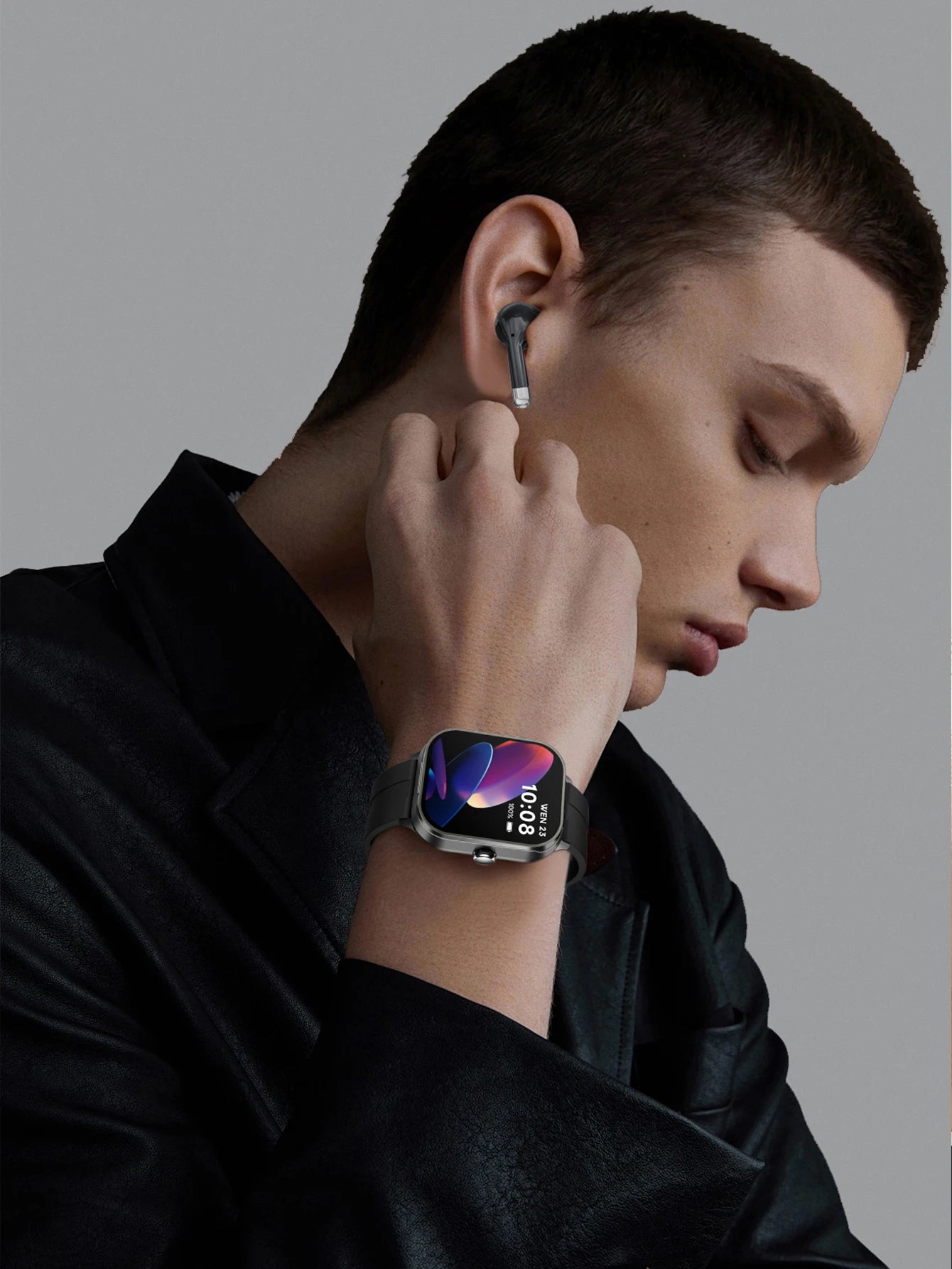 Đồng Hồ Thông Minh Nam 2in1 Gọi Điện, Đo Sức Khỏe