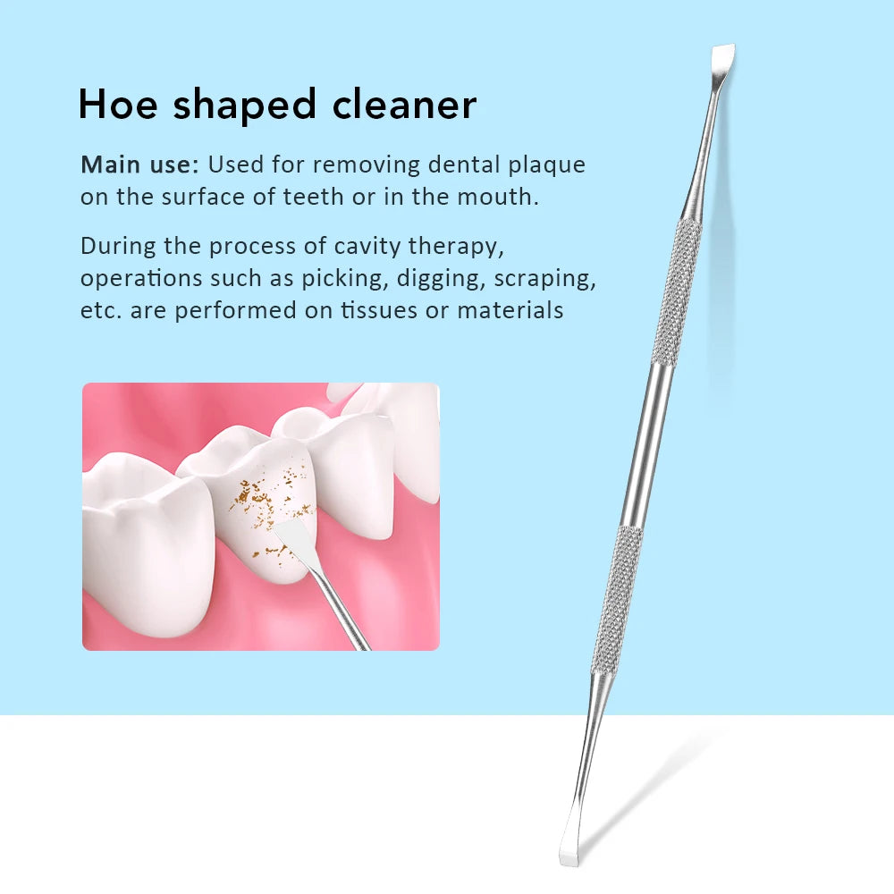 4pcs/Set Tartar Scraper Scaler Plaque Remover Teeth Cleaning Tool Dentist Dental Hygiene Kit Dental Calculus Remover Oral Care - Daisan Mart