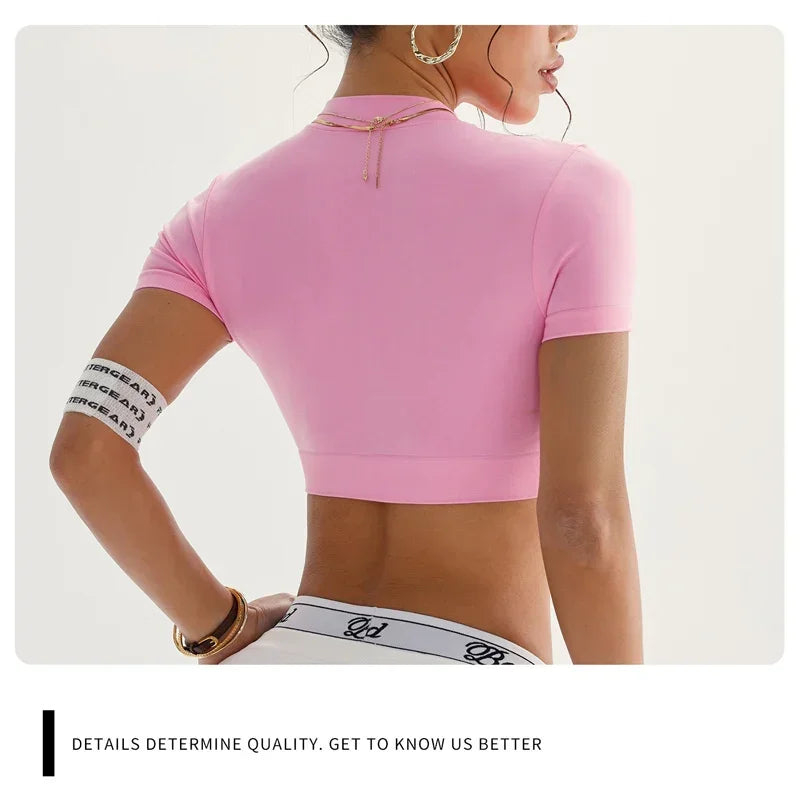 Áo Tập Nữ Zippy Seamless Crop - Thể Thao & Yoga - Daisan Mart