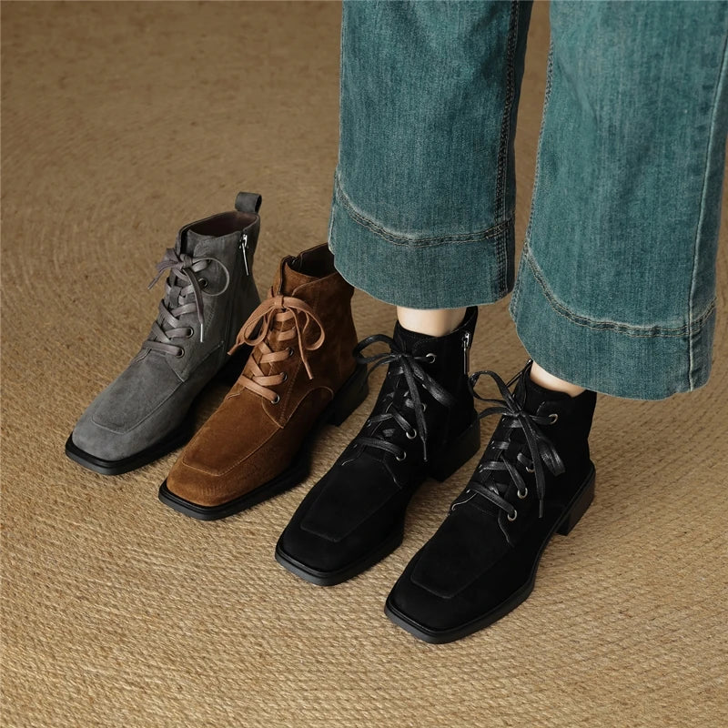 2025 Classic Genuine Leather Women's Anti-Slip Boots