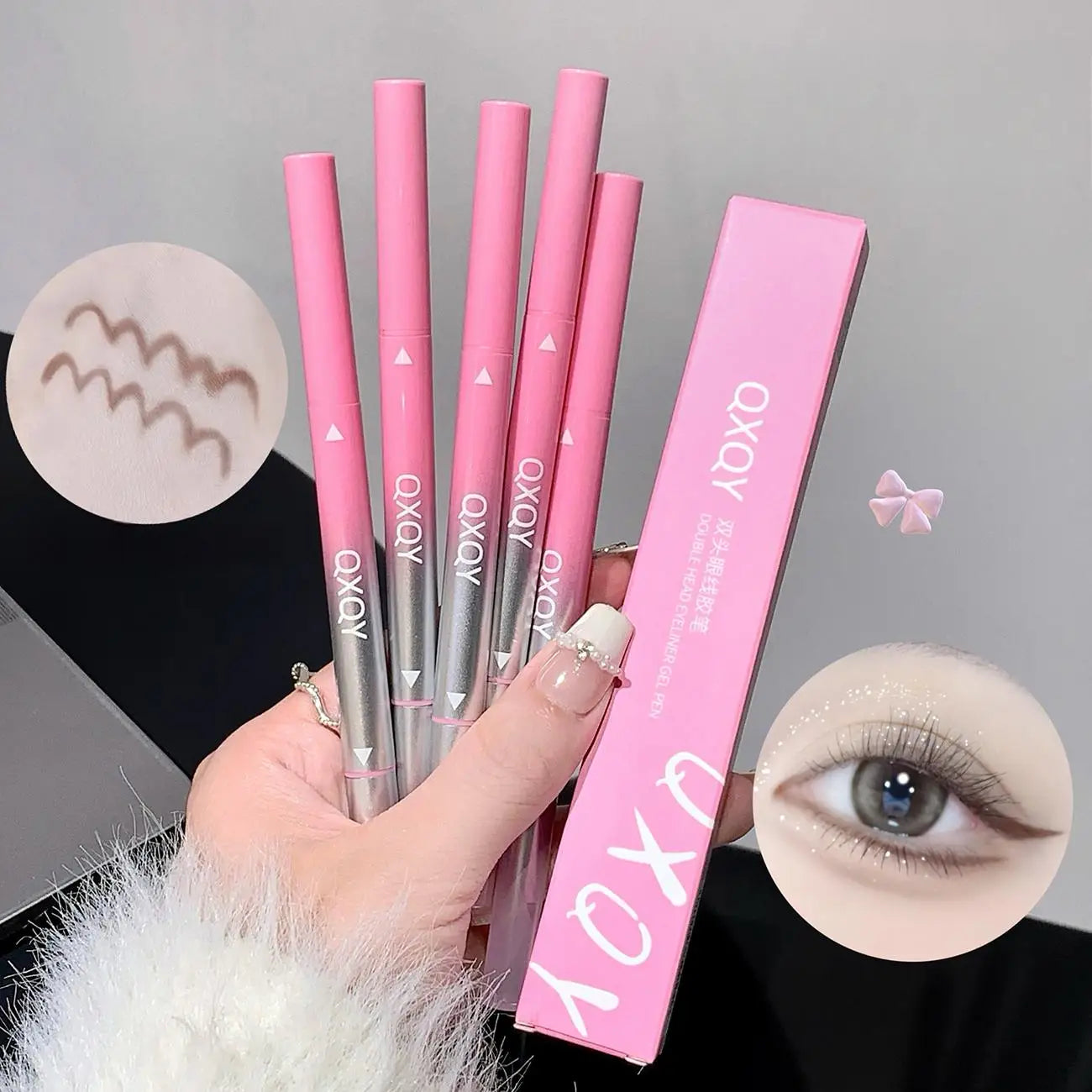 Dual-Ended Eyeliner - Smooth, Long-Lasting, Easy to Use for Beginners